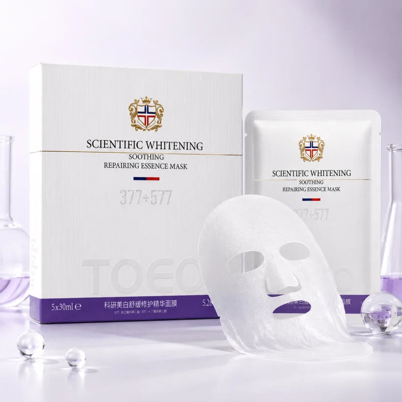 SCIENTIFIC WHITENING Soothing Repairing Essence Mask 377+577